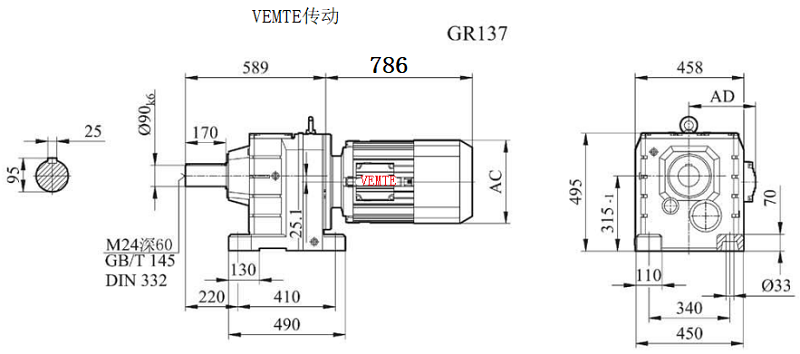 R137-Y250M4-4P-M4-0°減速電機(jī)型號(hào)大全及圖紙.png